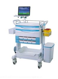 Duurzaam ABS het Ziekenhuis Medisch Karretje voor Noodsituatie met Facultatieve Delen Multifunctionele Medische Kar