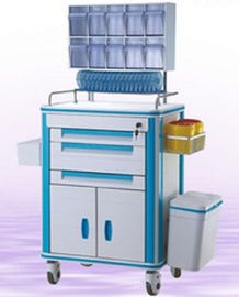 De Kar Medisch Karretje van de het ziekenhuisneerstorting, Plastic Karretjekar, die in Goedkope Multifunctionele Medische het Karretjekar van China wordt gemaakt