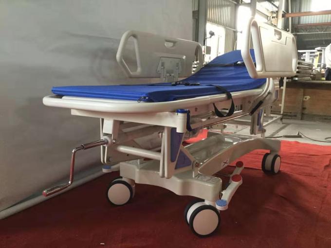Van het de Brancardbed van de aluminiumlegering Geduldig Medisch van de de Noodsituatieoverdracht de Brancardkarretje 0