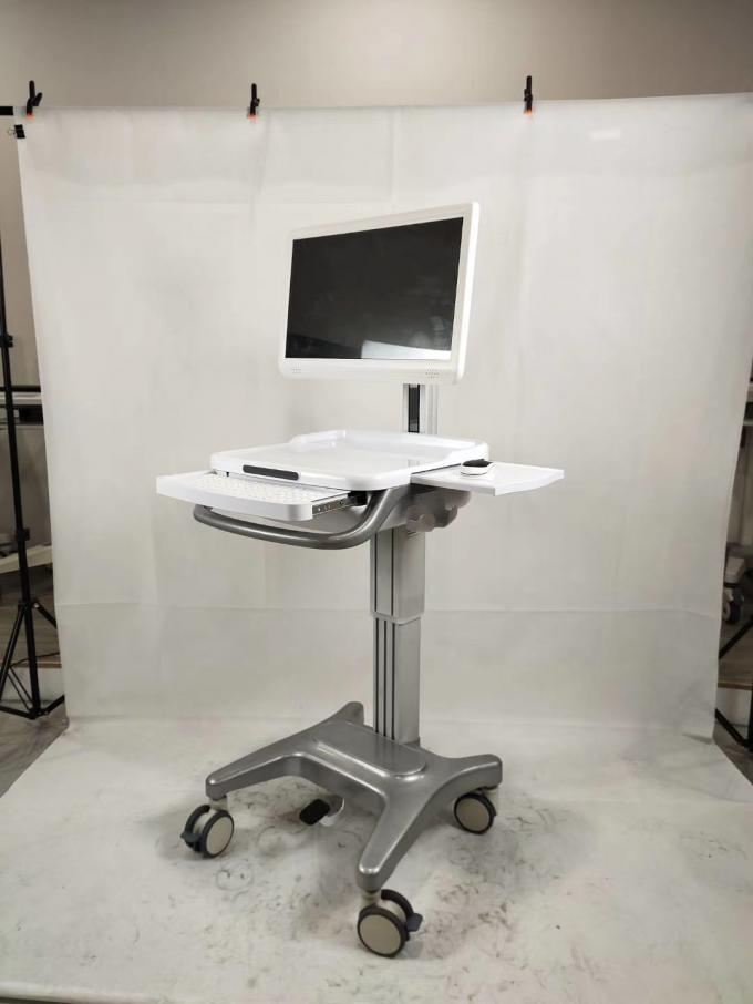 De medische Geïntegreerde Bewegende van de de Legeringscomputer van het Karretjealuminium kar van Worksation 0