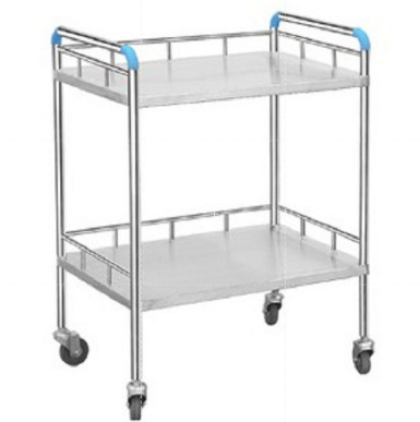 ABS van het het ziekenhuis speciaal karretje materieel zilveren karretje met wielen 0