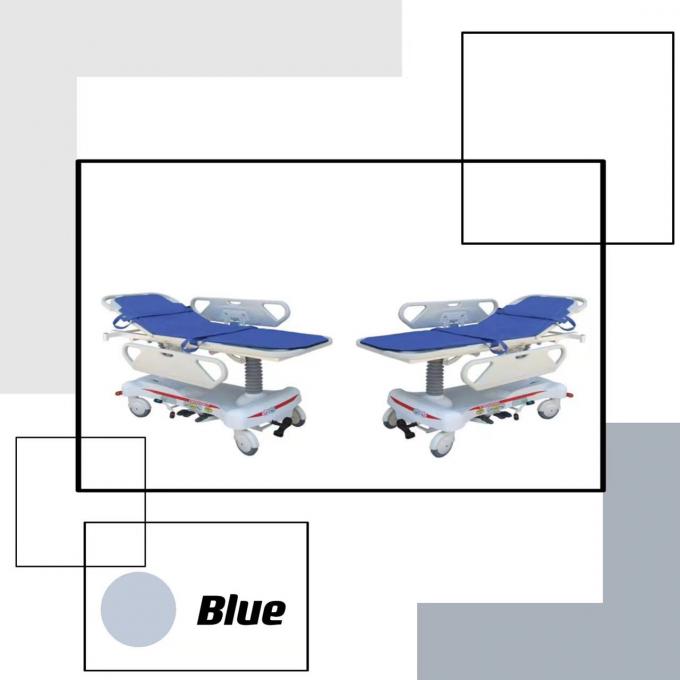 ABS Bed van de de Noodsituatiebrancard van het Leuningen het Mechanische Onstabiele Medische Vervoer Geduldige 0