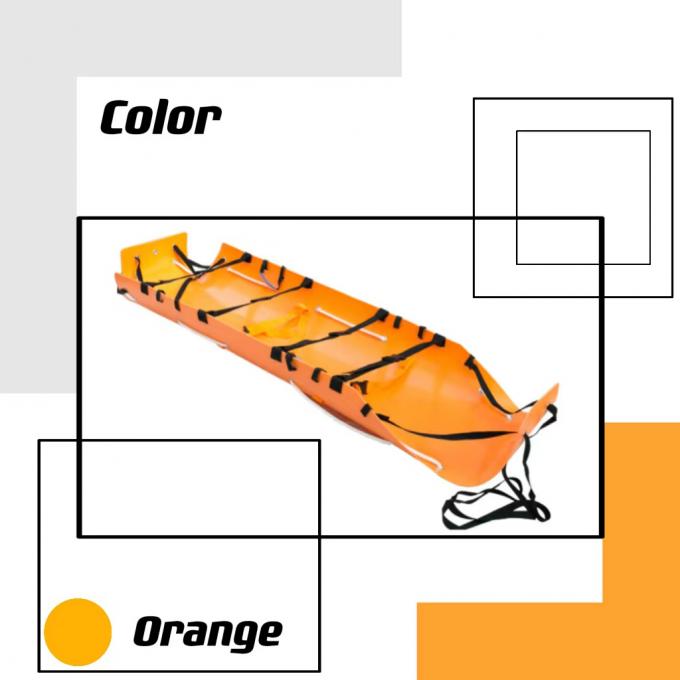 Broodjesbrancard van oranje speciaal samengesteld materiaal voor het ziekenhuisgebruik dat wordt gemaakt 0