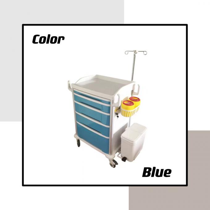 Medisch meubilairabs plastic de ziekenwagenblauw van het ziekenwagenziekenhuis 0