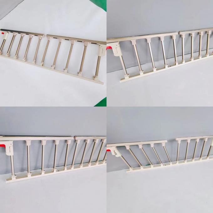 Op maat gemaakte ziekenhuisbedbeveiligingsrail 10 versnelling dubbele schakelaar aluminium legering 0