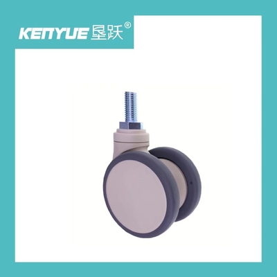 kopen De ingepaste Dubbele Gietmachines van de 3 Duim Universele 65MM Medische Kar van de Stamwartel online vervaardiging