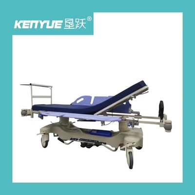 kopen Auto van de het ziekenhuis de speciale hydraulische ziekenwagen met wielen in kleurenblauw online vervaardiging