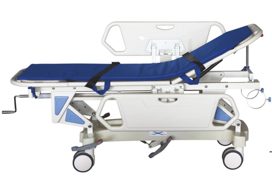 kopen Handmatig noodtransport Stretcher Trolley Ziekenhuis Patiënt Transfer Centrale rem online vervaardiging