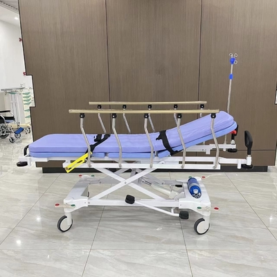 kopen Vlekvrye staal Hydraulische pomp Stretcher Trolley voor patiënten Ziekenhuismeubelen online vervaardiging