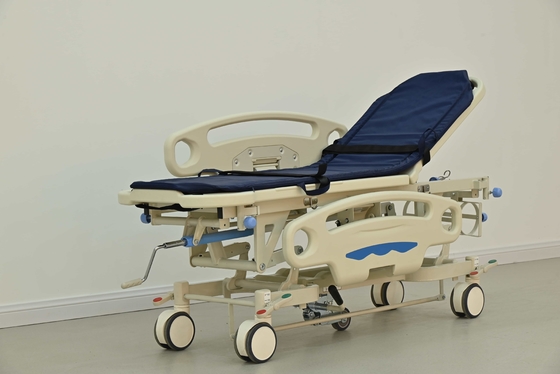 kopen 10 cm wieldiameter noodstroktrolley met zilveren afwerking en IV-pool Ja online vervaardiging