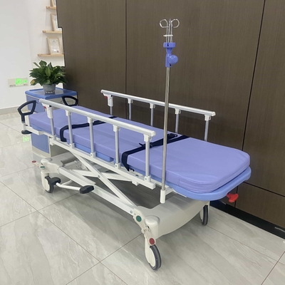 kopen hydraulische brancard Hhospital Equipment Medische patiënt Trolley vouwbare beveiligingsrail Rolstoel overbrenging b online vervaardiging