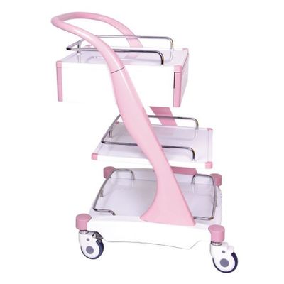 kopen ABS van het het Kader Roze Drie Ziekenhuis van de Aluminiumlegering van het de Behandelingslagen Karretje online vervaardiging