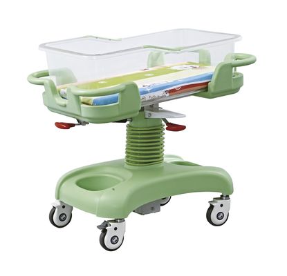 kopen Diagonal Brake Hospital Baby Trolley With Transparent Plastic Basin online vervaardiging