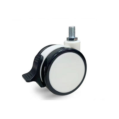 kopen Materiële M12X25MM Medische de Gietmachinewielen van Pu TPR met Rem Centraal Sluiten online vervaardiging