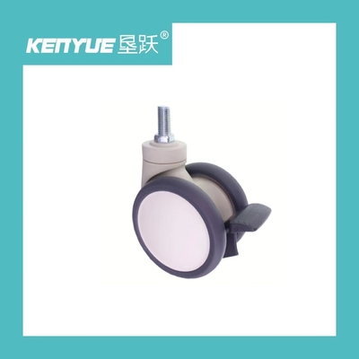 De ingepaste Dubbele Gietmachines van de 3 Duim Universele 65MM Medische Kar van de Stamwartel