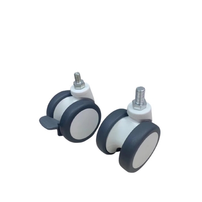 De ingepaste Dubbele Gietmachines van de 3 Duim Universele 65MM Medische Kar van de Stamwartel