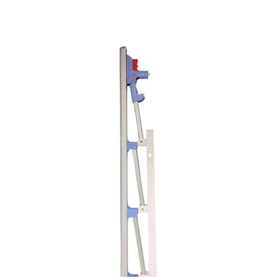 Nieuwe van de vijf-snelheid van het de vangrail witte blauwe ziekenhuis aluminiumlegering het bedvangrails