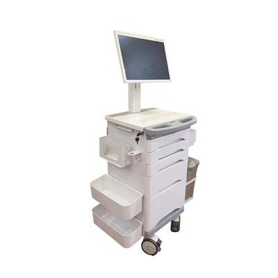 Witte Medische Mobiele Informatie Verzorgingskar met Remgietmachine
