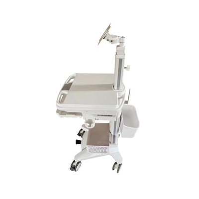 Aluminium legering mobiele ziekenhuiswagens medische computerwagens witte ABS