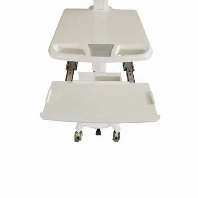Aluminium legering mobiele ziekenhuiswagens medische computerwagens witte ABS