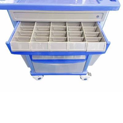Ziekenhuismedicijnleveringsvoertuig met wiel Blauw medicijnleveringsvoertuig