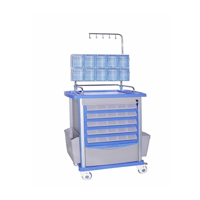 Ziekenhuismedicijnleveringsvoertuig met wiel Blauw medicijnleveringsvoertuig