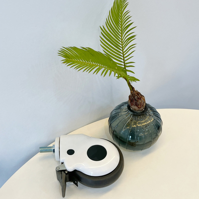 5 inch witte medische rolbanden rem PP en TPR materiaal