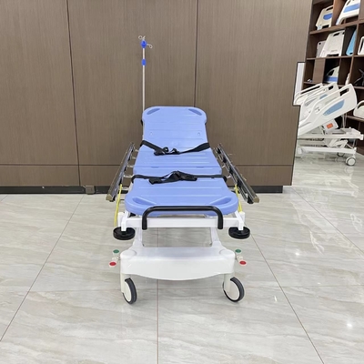 Vlekvrye staal Hydraulische pomp Stretcher Trolley voor patiënten Ziekenhuismeubelen