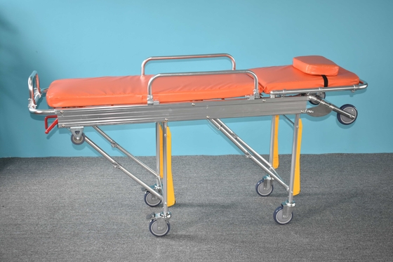 Hoge kwaliteit patiëntherstel trolley aluminium legering materiaal medisch product vouw ambulance stretcher