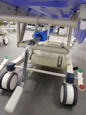 Patiënt EHBO brancard trolley voor patiënten infusiestand hefsysteem aluminium opvouwbare brancard