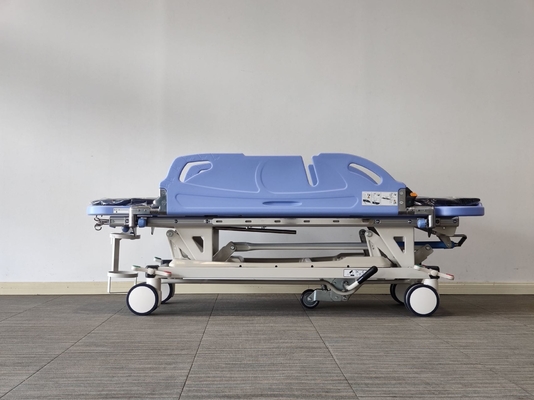 Patiënt EHBO brancard trolley voor patiënten infusiestand hefsysteem aluminium opvouwbare brancard