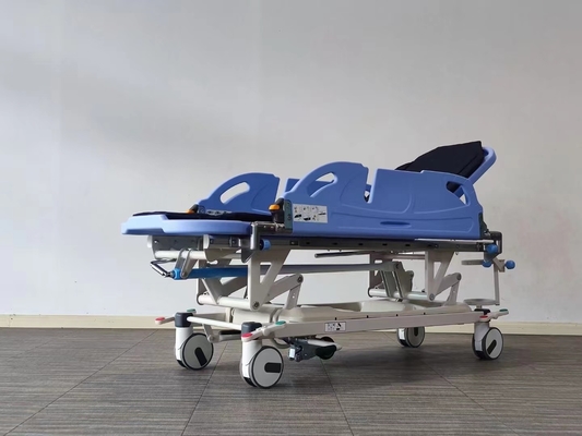 Patiënt EHBO brancard trolley voor patiënten infusiestand hefsysteem aluminium opvouwbare brancard