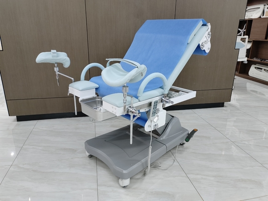 (Premium Auto-Paper Dispensing Gynecological Bed - Electric Height/Trendelenburg Aanpassing met Steriele Papierrol)