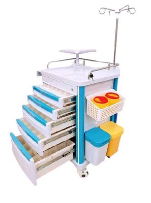 Het plastic Karretje van de het Karretjekar van het Staalkader Multifunctionele Mobiele 960mm Medische