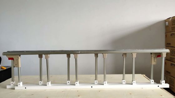 Zes Pool-van het het Zijspoorziekenhuis van de Aluminiumlegering het Bedwacht Rails Collapsible
