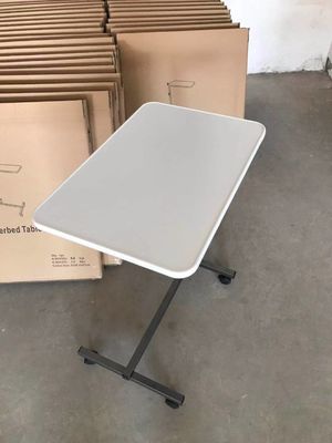 Witte van het Bedtray table with wheels over van het Patiëntenziekenhuis het Bedlijst