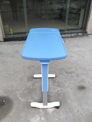 Van het het Ziekenhuisbed van de gaslente de Lijst van Tray Table Adjustable Over Bed aangaande Wielen