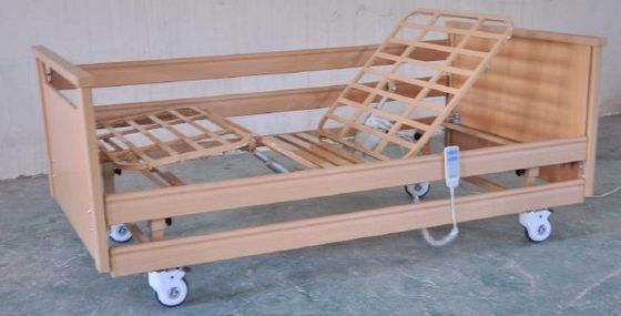 Houten Geduldige Opvouwbare Siderails Twee Functies Elektrische Verzorging CareBed