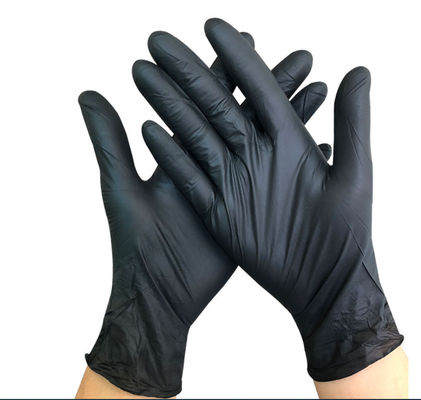 Niet-steriele Zwarte Beschikbare het Nitrilhandschoenen van Nitril Medische Handschoenen