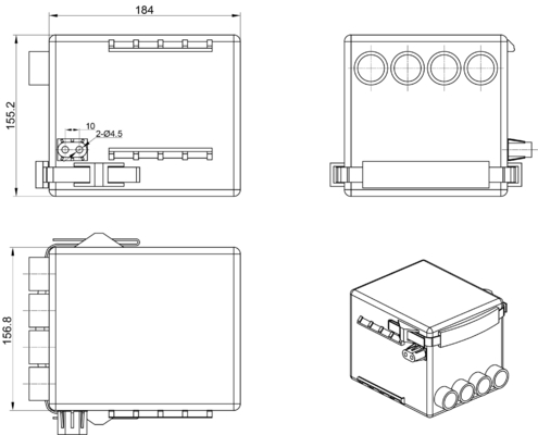 Abs 36VDC Licht Plichts Lineair Actuator Controlemechanisme SMPS voor Medisch Bed