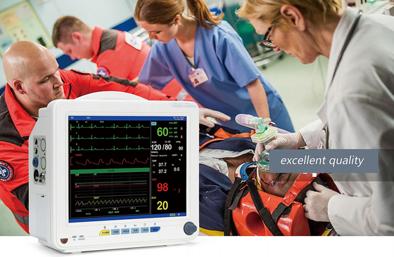 Draagbaar ECG-Medisch apparaat voor Huis allen in Één Detector Gebroken wit ABS Materiaal