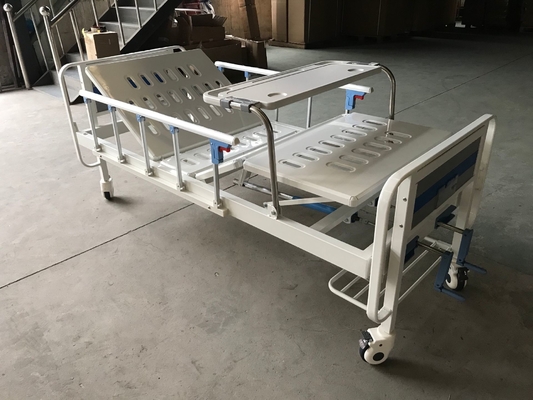 Blauw en Wit Twee Functie Hand Medisch Bed voor Kliniek