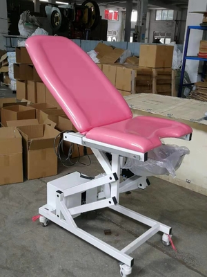 Gynaecologische het Onderzoekslijst van het gynaecologie Roze Metaal met 5 Duimgietmachines