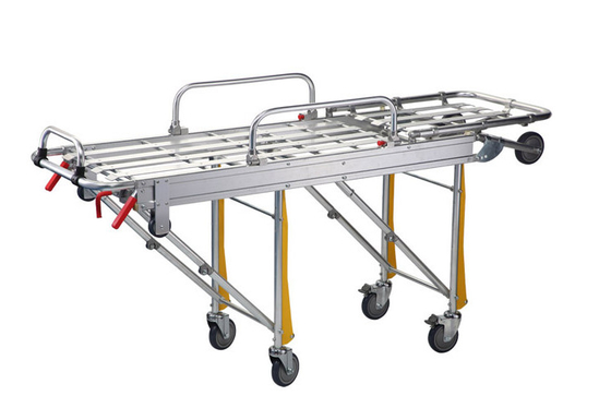 Van de het ziekenhuisnoodsituatie van de aluminiumlegering materiële draagbare de vouwende brancard volwassen brancard