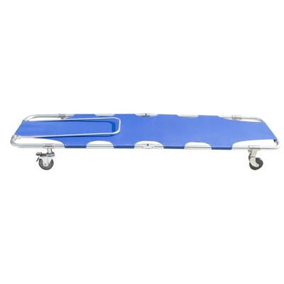 Blauwe 600D, pvc met een laag bedekte de doek vouwende brancard van Oxford is gemakkelijk schoon te maken