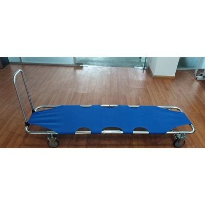 Blauwe 600D, pvc met een laag bedekte de doek vouwende brancard van Oxford is gemakkelijk schoon te maken