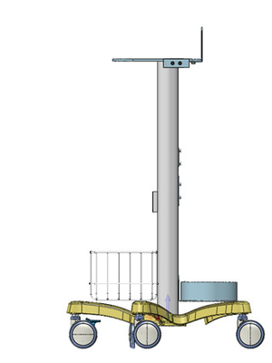 Het mobiele het karretjeziekenhuis van het het ziekenhuismeubilair speciaal met vijf wielen