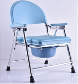 Staal dat van Seat Chrome van het toilet het Regelbare Bad Bewijs van het Rugleunings het Draagbare Lek vouwt