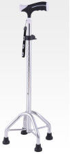 Aluminium Regelbare Wandelstokken Vier - Legged Kniesteunpilaar voor Bejaarde 0.6kg