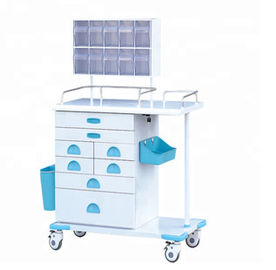 Het afneembare Multifunctionele Materiaal van het Anesthesiekarretje met Stil Wiel Medisch het Kleden zich Karretje
